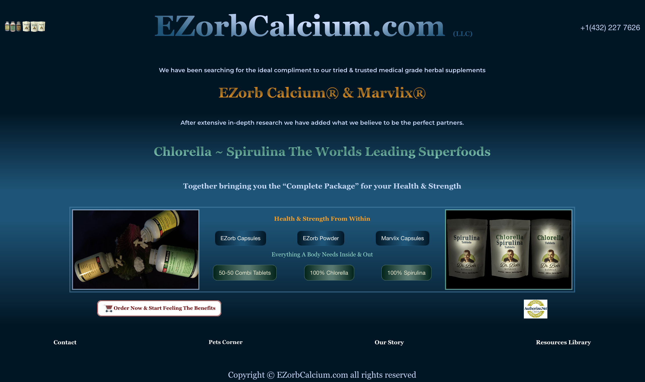 EZorbCalcium.com Logo Banner